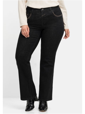 sheego Jeans in black Denim