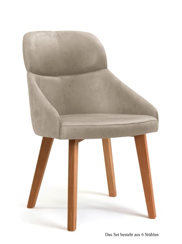 58 aufm Kessel ESSZIMMERSTUHL (6er-Set) Dasya 52x82x63 Eiche geölt/Natur