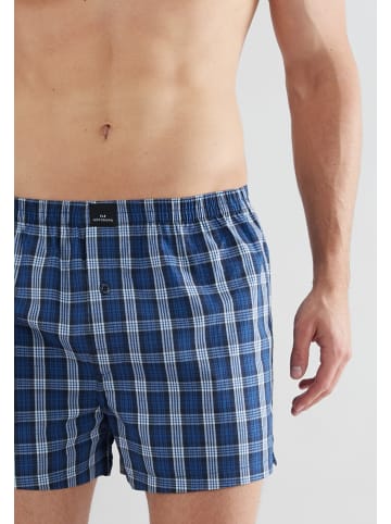 Götzburg Boxershort 2Er Pack Clubhouse in blau-mittel-Karo