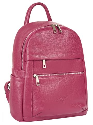 Samantha Look Rucksack echt Leder in pink