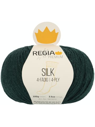 Regia Handstrickgarne Premium Silk, 100g in Green