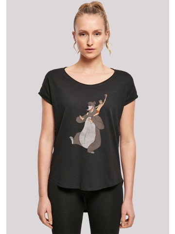 F4NT4STIC Long Cut T-Shirt Dschungelbuch Mogli und Balu in schwarz