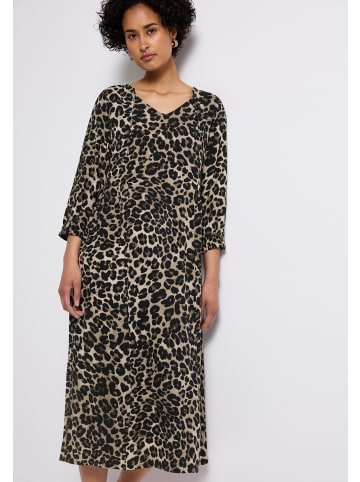 Street One 'Gemustertes Midi-Kleid' Schwarz