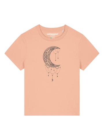wat? Apparel T-Shirt Mandala Moon in Fraiche Peche