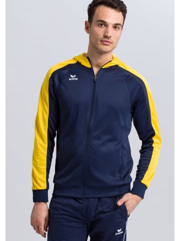 erima Liga 2.0 Trainingsjacke mit Kapuze in new navy/gelb/dark navy