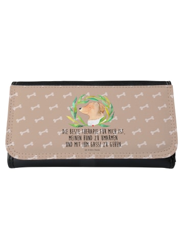 Mr. & Mrs. Panda Portemonnaie für Damen Hund Blumen mit Spruch in Hundeglück