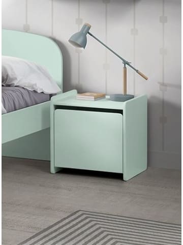 58 aufm Kessel NACHTKOMMODE Karilynn 40x36x41 Nachtkonsole MDF mintgrün