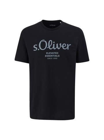 s.Oliver T-Shirt 1er Pack in Schwarz