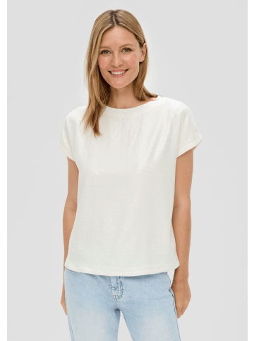 s.Oliver Bluse ärmellos in Creme