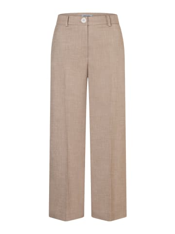 More & More verkürzte, weite Anzughose, Struktur in two tone structure