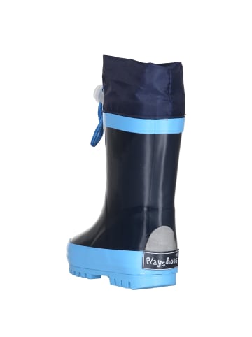 Playshoes Gummistiefel Basic gefüttert in Marine