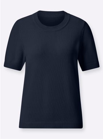 WITT WEIDEN Kurzarmpullover in marine