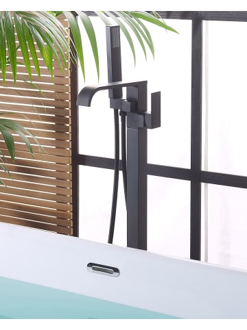 Beliani Wannenarmaturen NIAGARA in Schwarz - (W) 26 x (H) 120 x (L) 15 cm