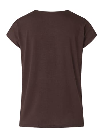 More & More Satinfrontshirt in espresso brown