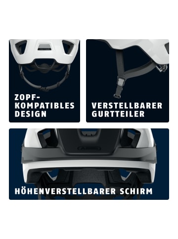 ABUS Fahrradhelm MoTrip in shiny white