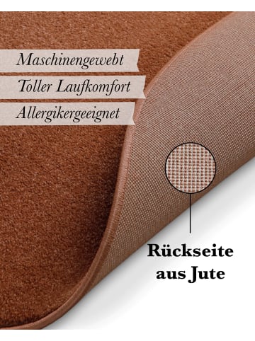 Wecon Home Kurzflorteppich Freja in ziegel rot