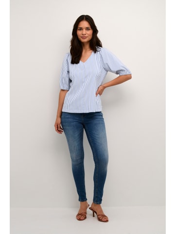 CULTURE Kurzarm-Bluse CUabigail Casual fit in Mazarine Blue