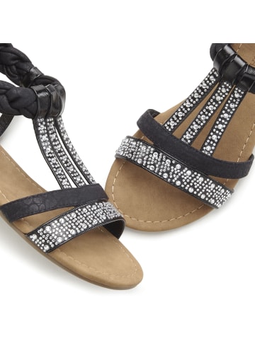 LASCANA Sandale in schwarz