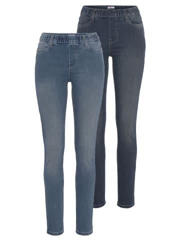 FLASHLIGHTS Jeansjeggings in dkblus/bluus