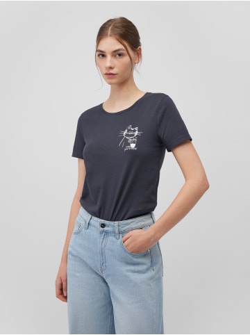 Mavi Jeans 2er-SET Design T-Shirt mit Print-Motiv, Rundhals, Kurzarm in Grau-2