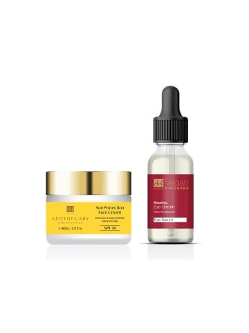 Skinchemists Dr Botanicals SPF 30 Tagescreme 60ml+Veganes Kollagen-Reparatur-Augenserum