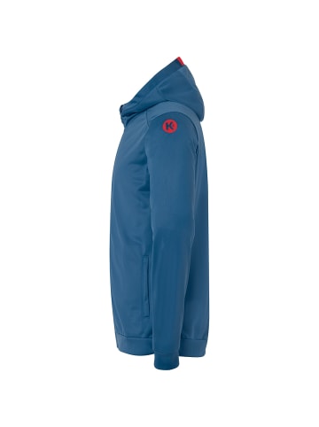 Kempa Trainingsjacke PLAYER HOOD JACKET Kids in ice grau/fluo rot