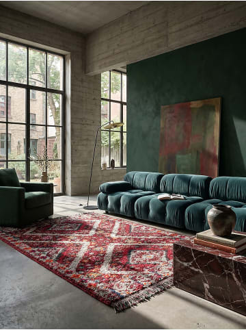 KADIMA DESIGN Shaggy-Teppich Kuschelig TAFRAUT Weich Berber Wohnzimmer in Rot