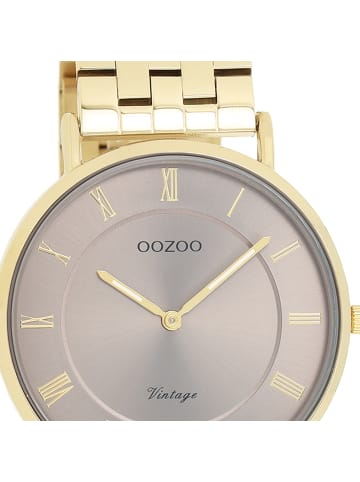 Oozoo Analog-Armbanduhr OOZOO Vintage Series gold mittel (ca. 36mm)