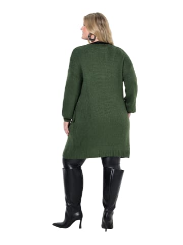 MIAMODA Strickjacke in dunkel grün