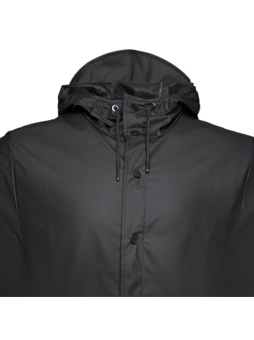 RAINS Regenjacke Long Jacket W3 in schwarz