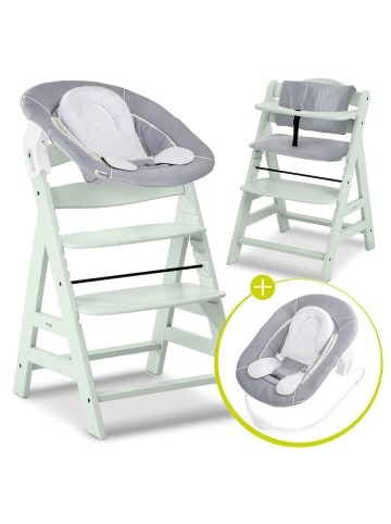 Hauck Alpha Plus Mint 4-tlg. Newborn Set - Hochstuhl in gruen
