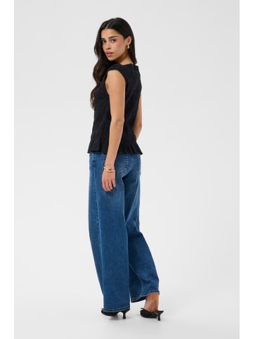 Kaffe Ärmellose Bluse KAbethany Tight fit in Black Deep