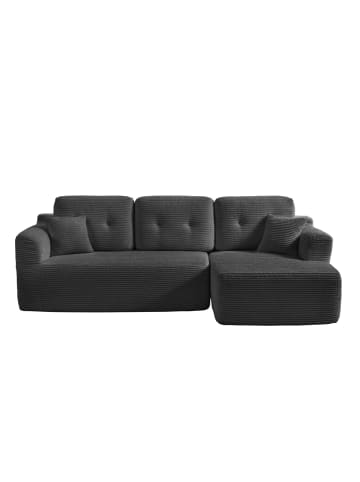 VASAGLE Ecksofa Camila in Grau - (B)242 x (H)73 x (T)152 cm