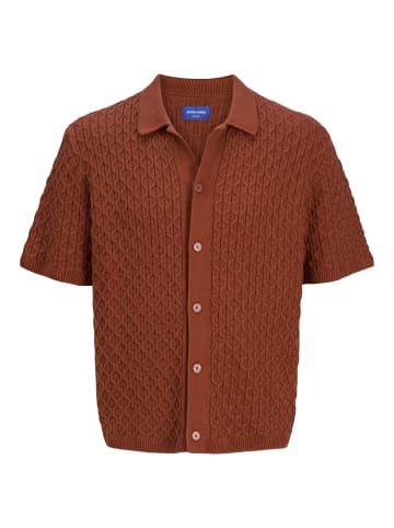 Jack & Jones Gestricktes Polo in Arabian Spice