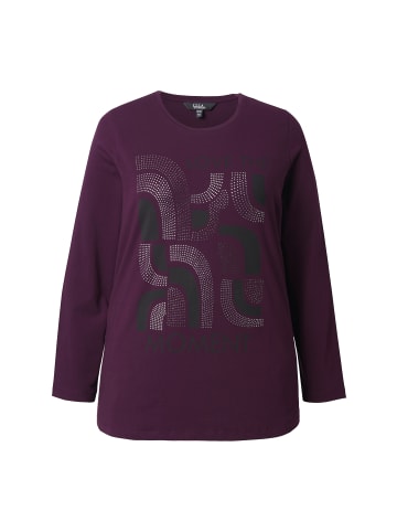 Ulla Popken Longsleeve in dunkle pflaume