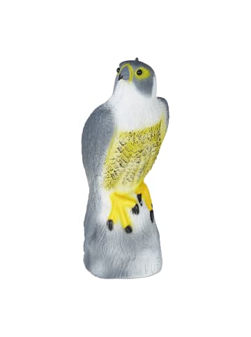 relaxdays 8x Vogelschreck "Falke" in Grau