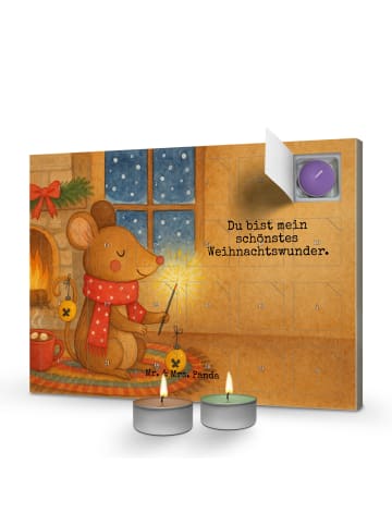 Mr. & Mrs. Panda Duftkerzen Adventskalender Maus Weihnachten Des... in Weiß