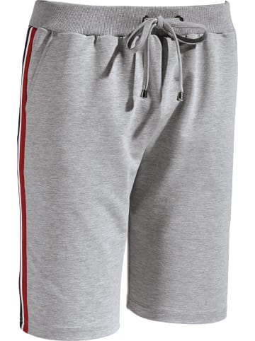 Erwin Müller Sweat Freizeithose, kurz in grau meliert