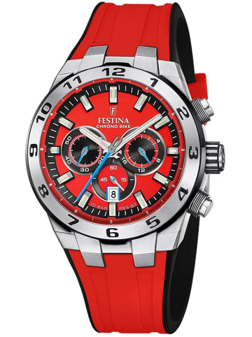 Festina Herrenuhr Chronograph Schwarz/Rot