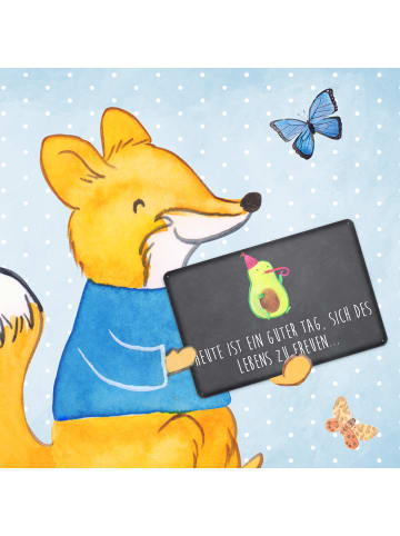 Mr. & Mrs. Panda Retro Blechschild Avocado Feier mit Spruch in Kreidetafel