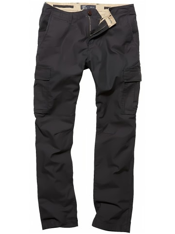 Vintage Industries Cargohose in Schwarz