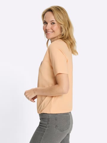 Sieh an! Kurzarm-Shirt in apricot