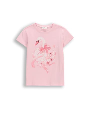 Coccodrillo T-Shirt mit kurzen Ärmeln in gedämpftes Rosa