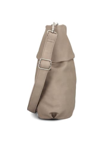 Zwei Mademoiselle.M Schultertasche 31 cm in nubuk cappuccino