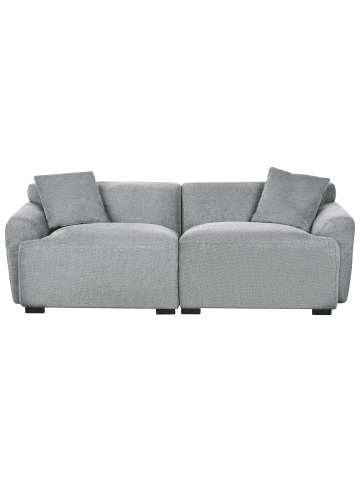Beliani 3-Sitzer Sofa KORIO in Grau/Schwarz - (W) 216 x (H) 72 x (L) 86 cm