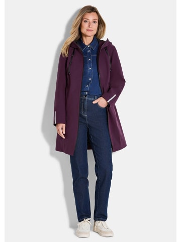 GOLDNER Wetterfeste Regenjacke mit Kapuze in beere