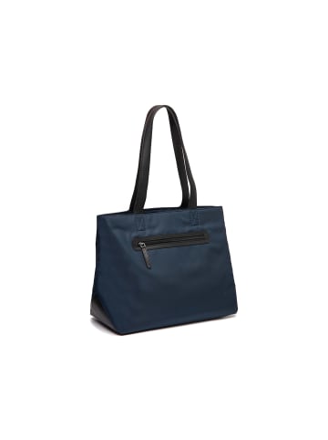 The Chesterfield Brand C38.0401 Leather Shopper Nylon Wax Pull Up Otta Navy