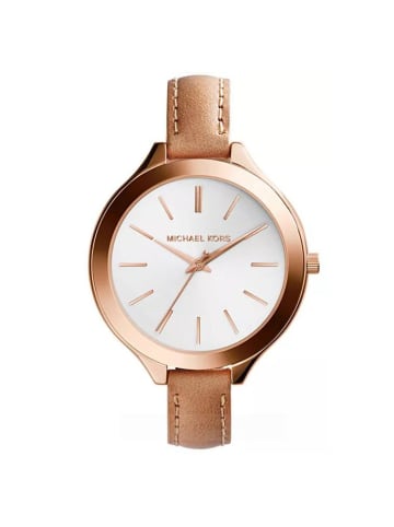 Michael Kors Slim Runway Uhr roségold braun MK2284