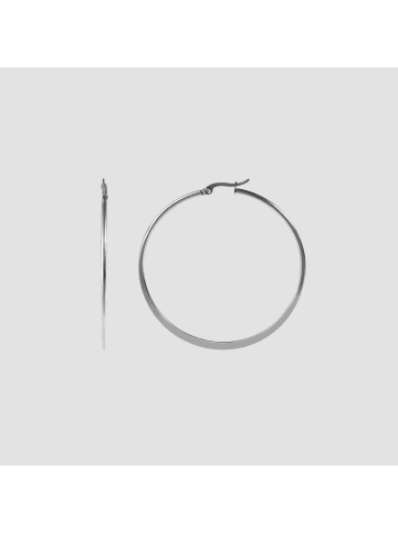 Adeliás Damen Ohrringe – Creole aus Edelstahl in silber