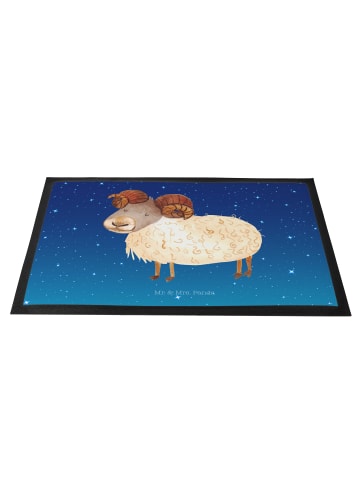 Mr. & Mrs. Panda Fußmatte Sternzeichen Widder ohne Spruch in Sternenhimmel Blau